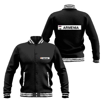 Discover Realistic Armenia License Plate Sticker Baseball Jackets