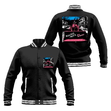 Discover Pink Bulldozer / Rolling Rock Baseball Jackets