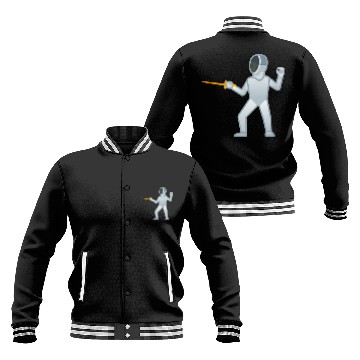 Discover Person Fencing Fencer Gift Baseball Jackets