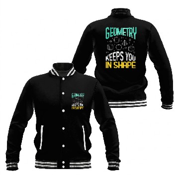 Discover Math Teacher Geometry Gift Baseball Jackets