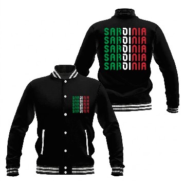 Discover Sardinia Italy Flags Design Baseball Jackets