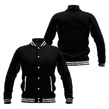 Discover Black Bear Track Baseball Jackets
