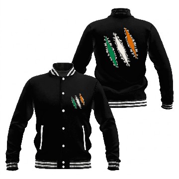 Discover Slashed Ireland Flag | Irish Men Women Baseball Jackets