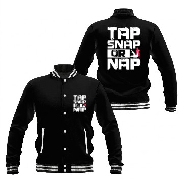 Discover Tap Snap or Nap, Jiu Jitsu Baseball Jackets