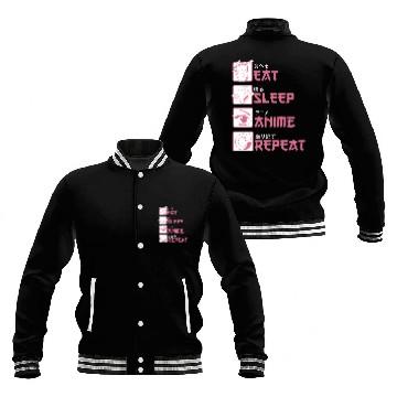 Discover Sleep Anime Baseball Jackets