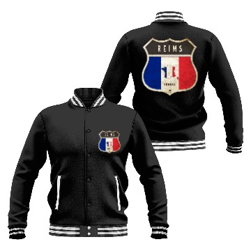 Discover Reims France coat of arms flags design Baseball Jackets