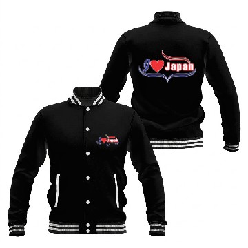 Discover i love japan Baseball Jackets