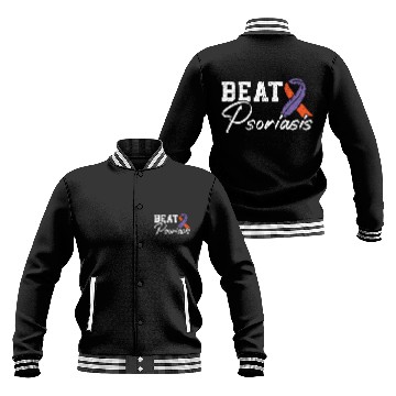 Discover Beat Psoriasis Skin Disease Psoriasis Awareness Baseball Jackets