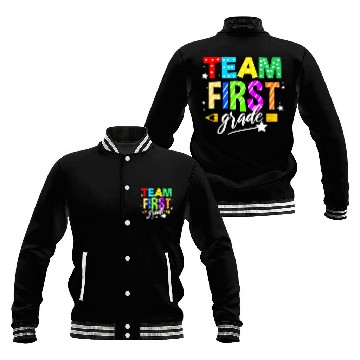 Discover Team First Grade For Elementary Teacher Baseball Jackets