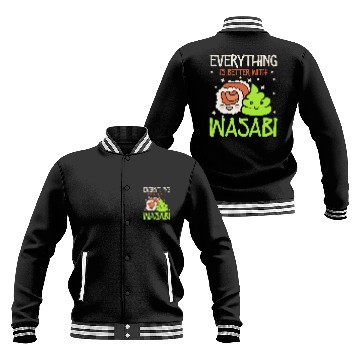Discover Everything Is Better Sushi Lover Japan Japanese Baseball Jackets