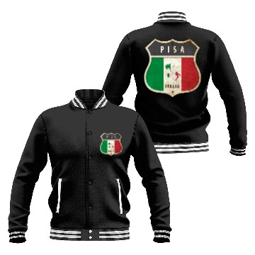 Discover Pisa Italy coat of arms flags design Baseball Jackets