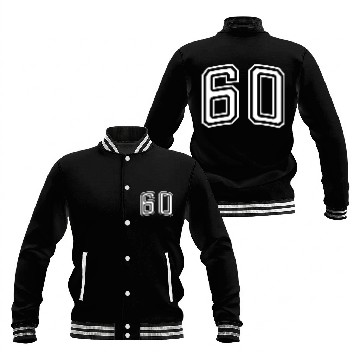 Discover Number 60 White Baseball Jackets