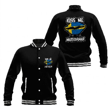 Discover Sweden Summer Solstice Feast Day Baseball Jackets