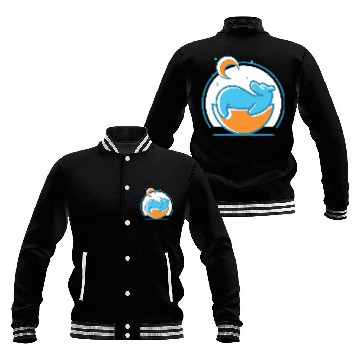 Discover Polar Bear and Moon Baseball Jackets