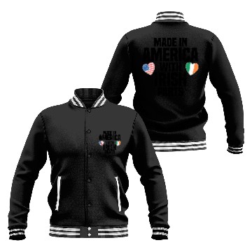 Discover MADE IN AMERICA WITH IRISH PARTS Baseball Jackets