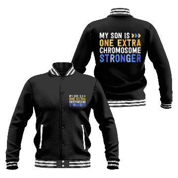 Discover Family Down Syndrome Awareness My Son One Extra Baseball Jackets