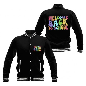 Discover Colorful Welcome Back to School Student Teacher Baseball Jackets
