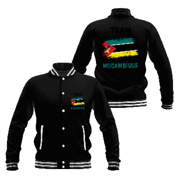 Discover Team Mozambique flags design Baseball Jackets