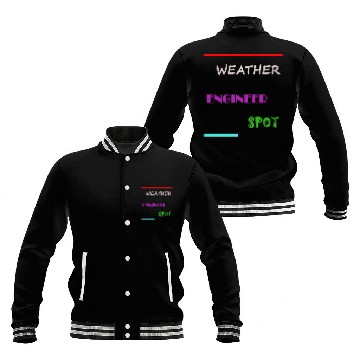 Discover Weather Engineer Spot Baseball Jackets