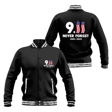 Discover 911 Never Forget 2001-2022 Patriot day Baseball Jackets
