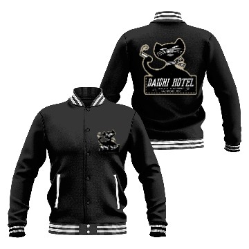 Discover Vintage Japanese Cat Brand Hotel Baseball Jackets