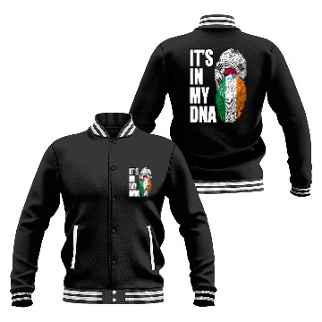 Discover South Korean And Irish Mix Heritage DNA Flag Baseball Jackets