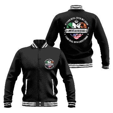 Discover Ireland American Husband Heritage Flags Baseball Jackets