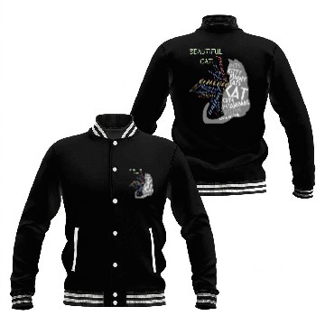 Discover Beautiful Black Cat Baseball Jackets