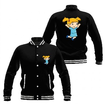 Discover Girl jumps school enrollment joy kindergarten Baseball Jackets