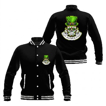 Discover Sugar Skull | St Patrick Day | Lucky Charm Irish Baseball Jackets