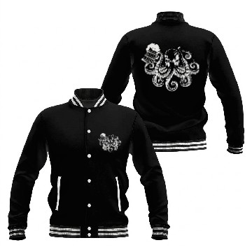 Discover Octopus Beer Drinking Men Beer Lover Baseball Jackets