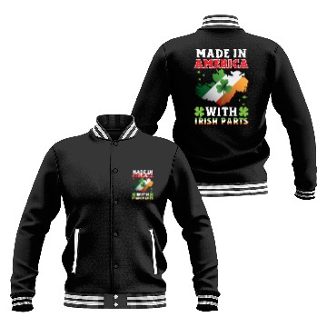 Discover Made In America With Irish Parts Ireland Gaelic Baseball Jackets