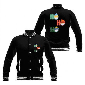 Discover Mini Santas Ho Ho Ho Baseball Jackets