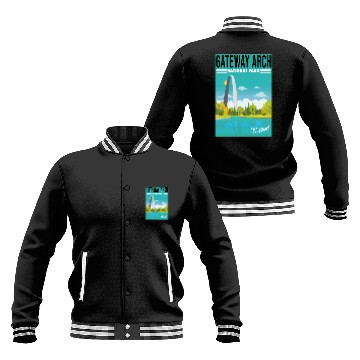 Discover Gateway Arch National Park Missouri, St Louis Baseball Jackets