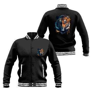 Discover Tiger for Animal Lovers Baseball Jackets