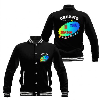 Discover Merry Xmas Seasonal Baseball Jackets