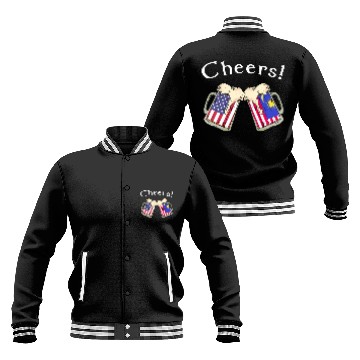 Discover Malaysian American Grown Country Cheers Beer Drink Baseball Jackets
