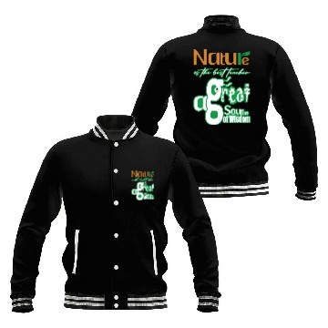 Discover Nature is The Best Teacher Baseball Jackets
