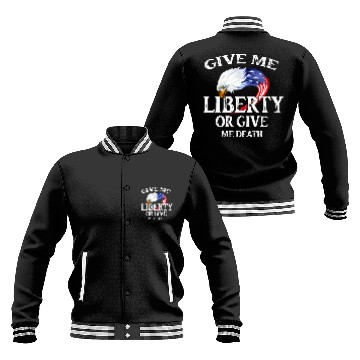 Discover Vintage Give Me Liberty Or Give Me Death Baseball Jackets