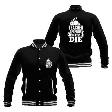 Discover Teacher Legends Never Die Baseball Jackets