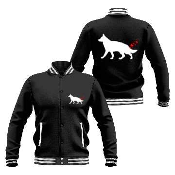 Discover Valentines Day German Shepherd Owner Heart Dog Far Baseball Jackets
