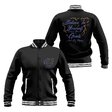 Discover Goal Life Quotes Happy Positive Message Baseball Jackets