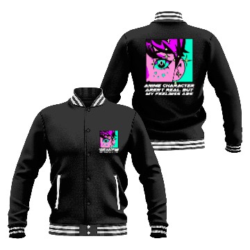 Discover Anime Character Arent Real Manga Emo Japanese Anim Baseball Jackets