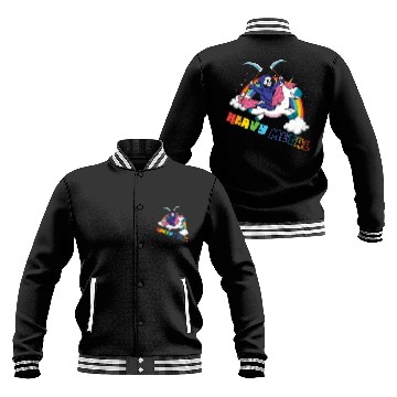 Discover Metal Heavy Unicorn Skeleton Rocker Rock Heavy Baseball Jackets