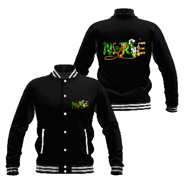 Discover St Patricks Day, Nurse Baseball Jackets