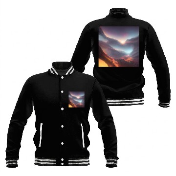 Discover Sunrise at the Tunnel View Point Baseball Jackets