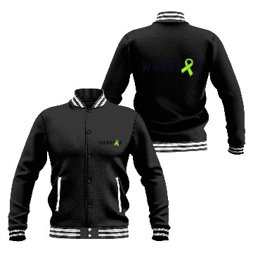 Discover Warrior Lime Green Awareness Ribbon Lyme Disease Baseball Jackets
