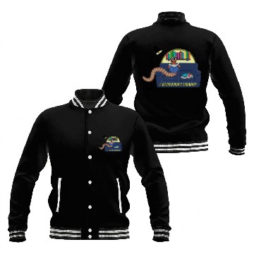 Discover A Bookworm's Paradise Baseball Jackets