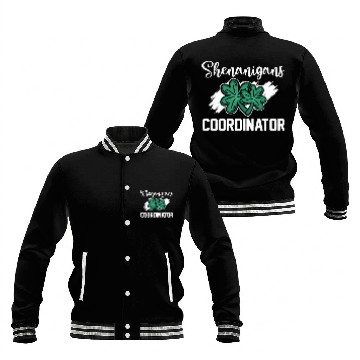 Discover Shenanigans Coordinator Funny St Patricks Day Baseball Jackets