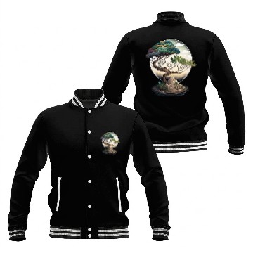 Discover Bonsai Tree Terrarium Baseball Jackets